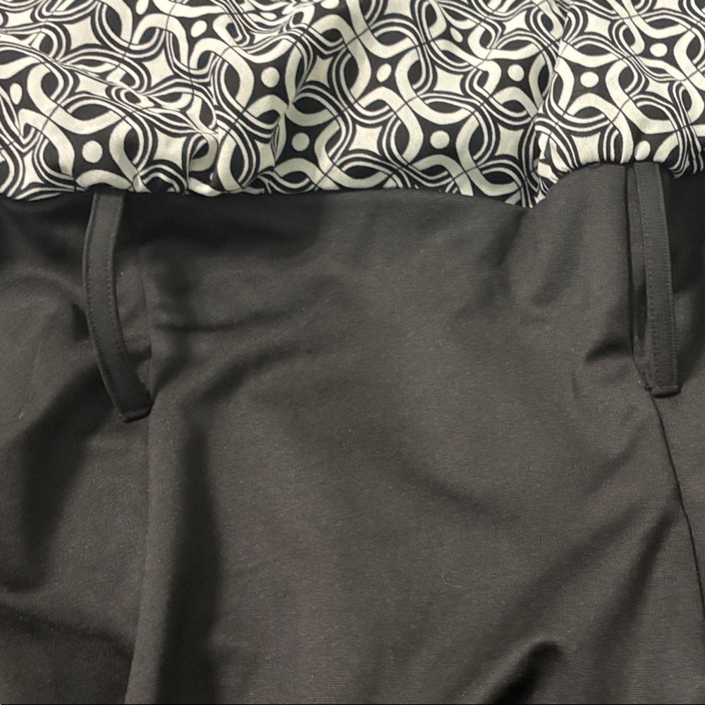 Dressbarn Black and White Geometric Dress - Picture 3 of 8
